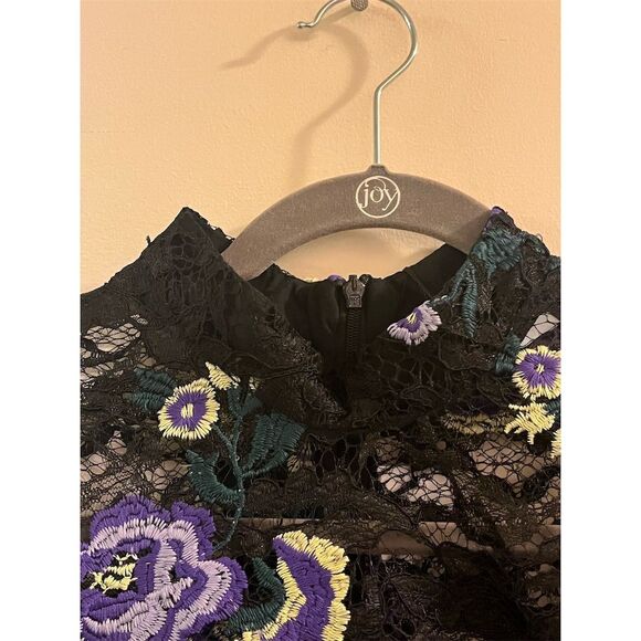 Closet London Women's Floral Lace High Neck Blouse Size 6 Steampunk Romantic - Picture 3 of 11